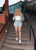 Iskra Lawrence leaving Starbucks in LA - June 08, 2019