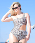 Iskra Lawrence sexy in a swimsuit at the beach in New Jersey - September 11,