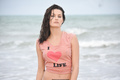 Isabeli Fontana in wet see through top on the set of a photoshoot at Maragogi