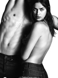 Irina Shayk topless and nude for Givenchy Jeans