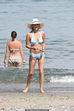 Ines Sastre in blue bikini candids In Marbella - July 09, 2011