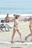 Ines Sastre in blue bikini candids In Marbella - July 09, 2011