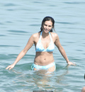 Ines Sastre in blue bikini candids In Marbella - July 09, 2011