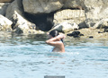Ines Sastre in blue bikini candids In Marbella - July 09, 2011