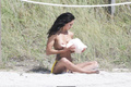 Hope Howard topless at a photoshoot in Miami - January 20, 2016
