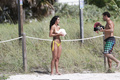 Hope Howard topless at a photoshoot in Miami - January 20, 2016