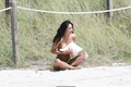 Hope Howard topless at a photoshoot in Miami - January 20, 2016