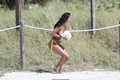Hope Howard topless at a photoshoot in Miami - January 20, 2016
