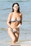 Eiza Gonzalez sexy curves in gray bikini in Hawaii
