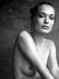 Egle Jezepcikaite topless black--white photoshoot by Tomas Adomavicius