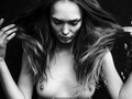 Egle Jezepcikaite topless black--white photoshoot by Tomas Adomavicius