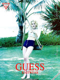 Drew Barrymore sexy for Guess Jeans ads