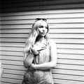 Dove Cameron black--white photoshoot by Chris David, - September 2019