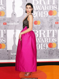 Dua Lipa sexy cleavage at 39th BRIT Awards 2019 at The O2 Arena in London -