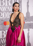 Dua Lipa sexy cleavage at 39th BRIT Awards 2019 at The O2 Arena in London -
