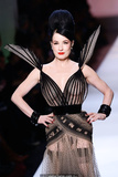 Dita Von Teese braless in see through dress