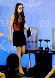 Demi Moore speak at the Clinton Global Initiative annual meeting in NY -