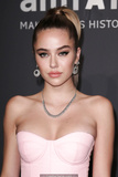 Delilah Belle Hamlin in pink dress at amfAR New York Gala 2019 in New York City