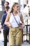 Delilah Belle Hamlin pokies in white top in Los Angeles - April 18, 2019