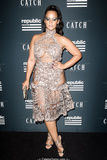 Dascha Polanco braless in see through dress