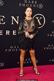 Dania Ramirez braless in see through dress at Dark Phoenix premiere in