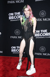 Dani Thorne long legs at ON The Record Red Carpet Grand Opening at Park MGM in