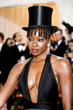 Ebony Danai Gurira sexy cleavage at 2019 Met Gala in New York City - May 06,