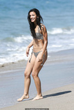 Danay Garcia sexy in bikini on a beach