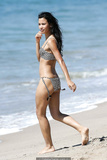 Danay Garcia sexy in bikini on a beach