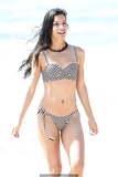 Danay Garcia sexy in bikini on a beach