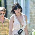 Daisy Lowe out in London shows sexy cleavage - August 26, 2019