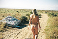 Cynda Mcelvana nude in a desert photoshoot by Marin Troude