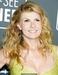 Connie Britton cleavage in light green dress