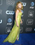 Connie Britton cleavage in light green dress