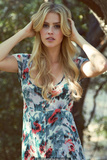 Blonde Claire Holt in nature photoshoot by Gemma Pranita, 2015