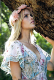 Blonde Claire Holt in nature photoshoot by Gemma Pranita, 2015
