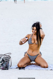 Claudia Romani sexy in bikini on the beach in Florida - May 30, 2019