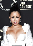 Cierra Ramirez cleavage at Los Angeles LGBT Center 50th Anniversary event at