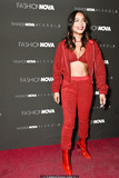 Christina Milian sexy in red pants, bra and jacket