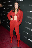 Christina Milian sexy in red pants, bra and jacket