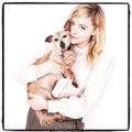 Chloe Grace Moretz with small doggy