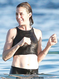 Charlotte Gainsbourg hard nipples in wet bikini top