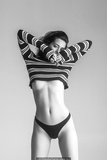 Casilda Gonzalez nude black--white photoshoot by Nick Tsirogiannidis