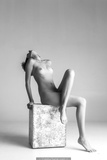 Casilda Gonzalez nude black--white photoshoot by Nick Tsirogiannidis