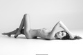 Casilda Gonzalez nude black--white photoshoot by Nick Tsirogiannidis
