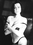 Catherine Bell sexy for early 1990's Robert Kim black--white photoshoot