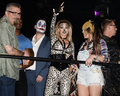 Carmen Electra cleavage at Fright Nights Halloween Costume Party in Coconut