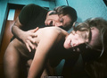 Ursula Blauth, Ine Veen and Carry Tefsen fully nude in Blue Movie (1971)