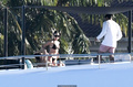 Olivia Culpo and Cara Santana in bikinis on a yacht in Miami - December 30, 2018