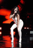 Camila Cabello performing at Verizon Up private concert in Miami - September